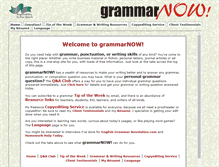 Tablet Screenshot of grammarnow.com